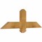 Ekena Millwork Eugene Rough Sawn Timber Gable Bracket, Western Red Cedar, 36"W x 12"H x 2"D x 4"F, 8/12 Pitch GBW036X12X0204EUG00RWR - alternate 3